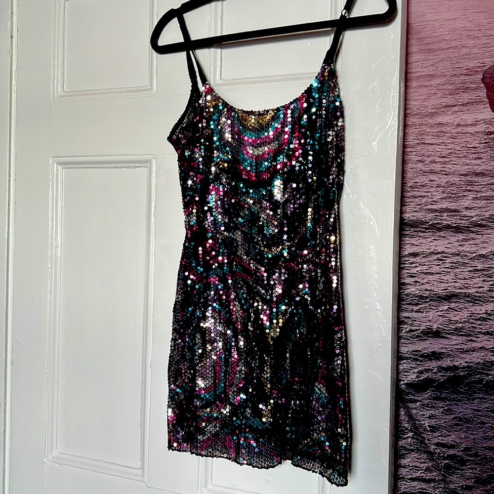 Free People Sequin Mini Dress